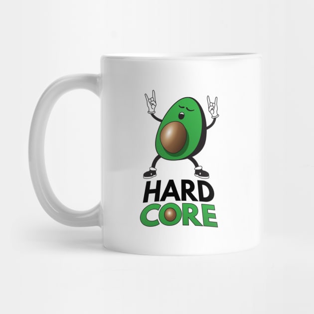 Hard Core - Avocado Pun by Nonstop Shirts